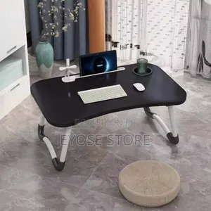 Portable Laptop Table With Cup Holder
 High Quality !!