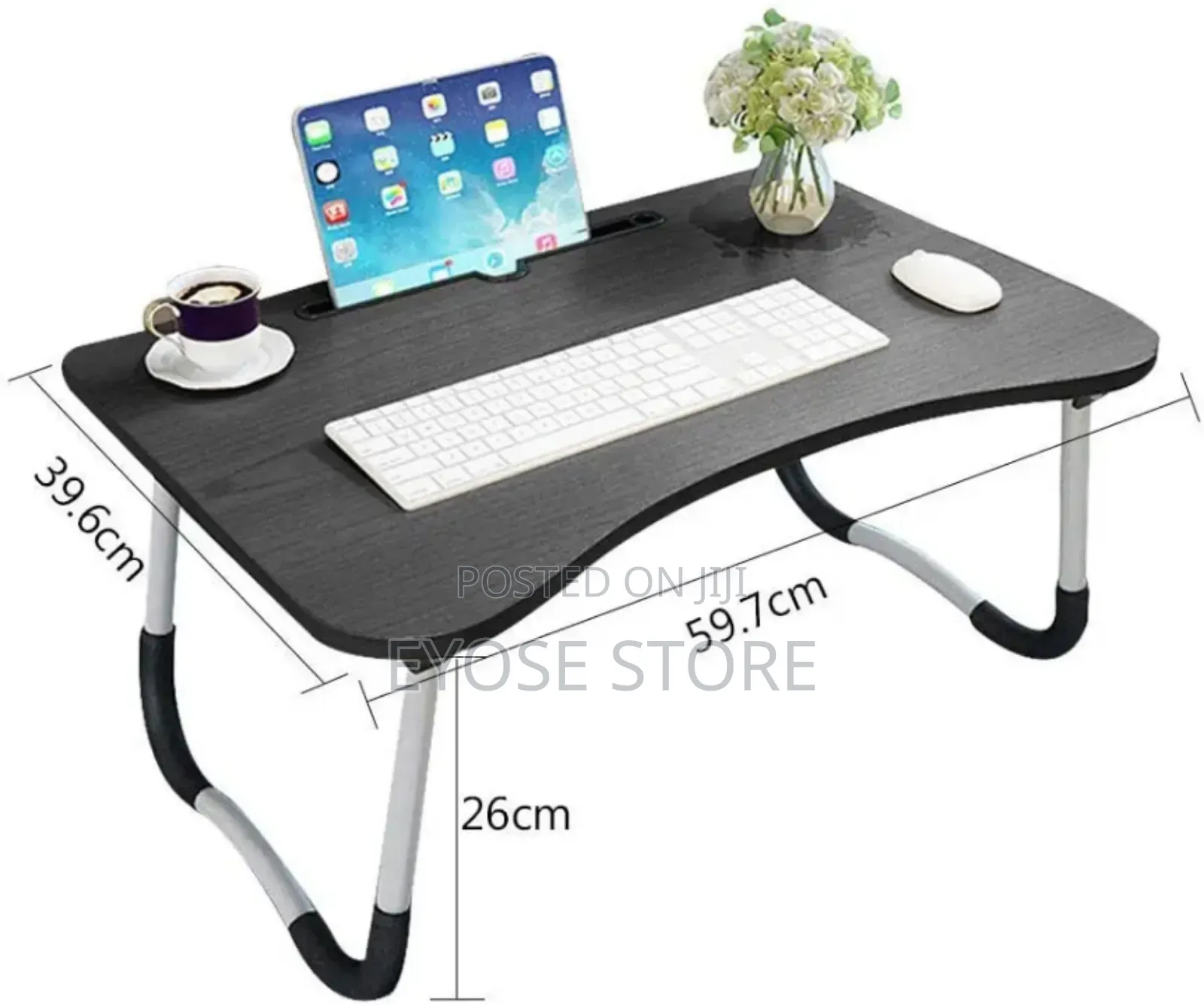 Portable Laptop Table With Cup Holder
 High Quality !!