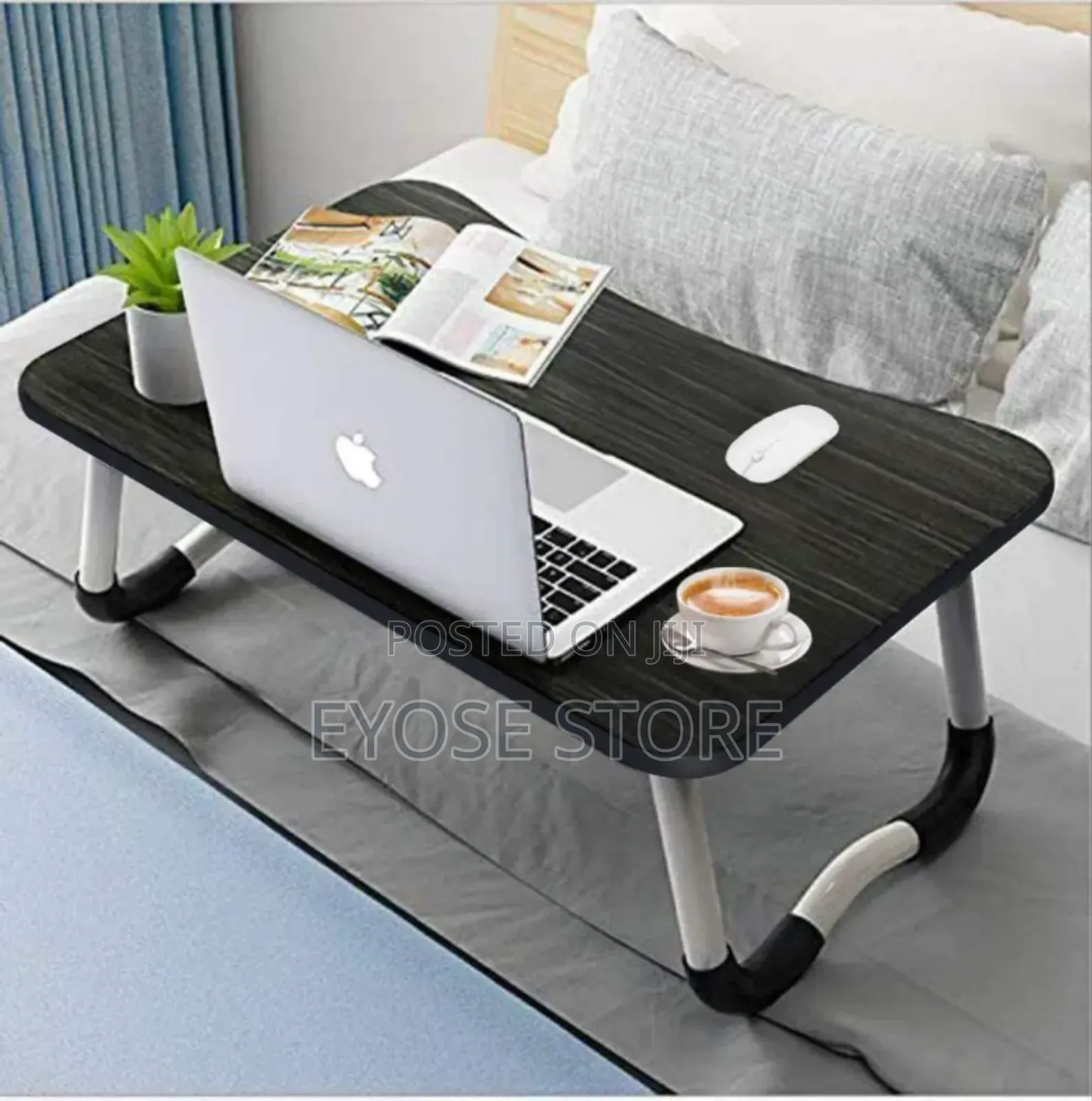 Portable Laptop Table With Cup Holder
 High Quality !!