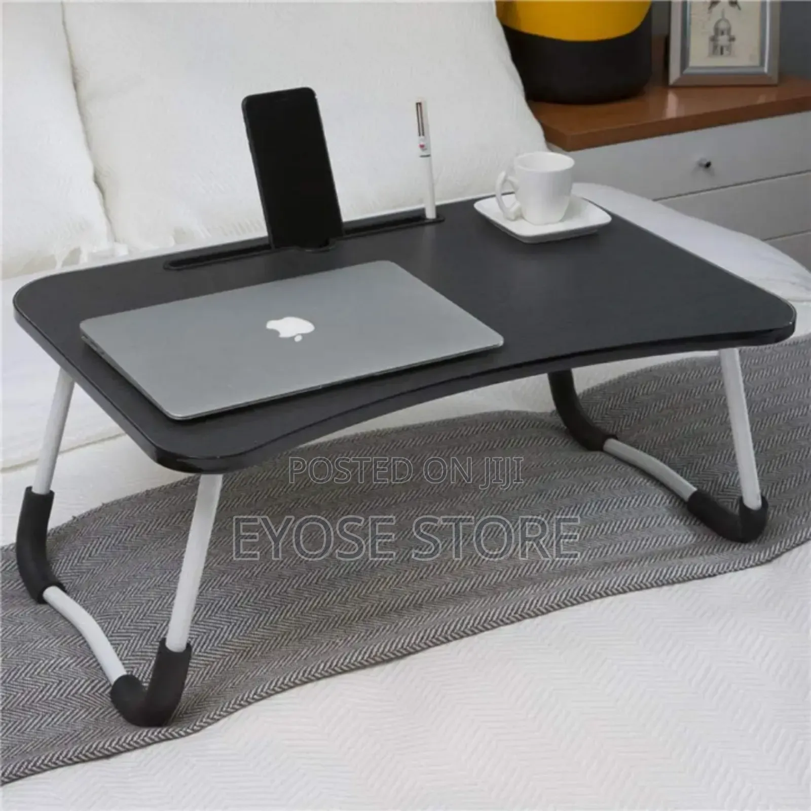 Portable Laptop Table With Cup Holder
 High Quality !!