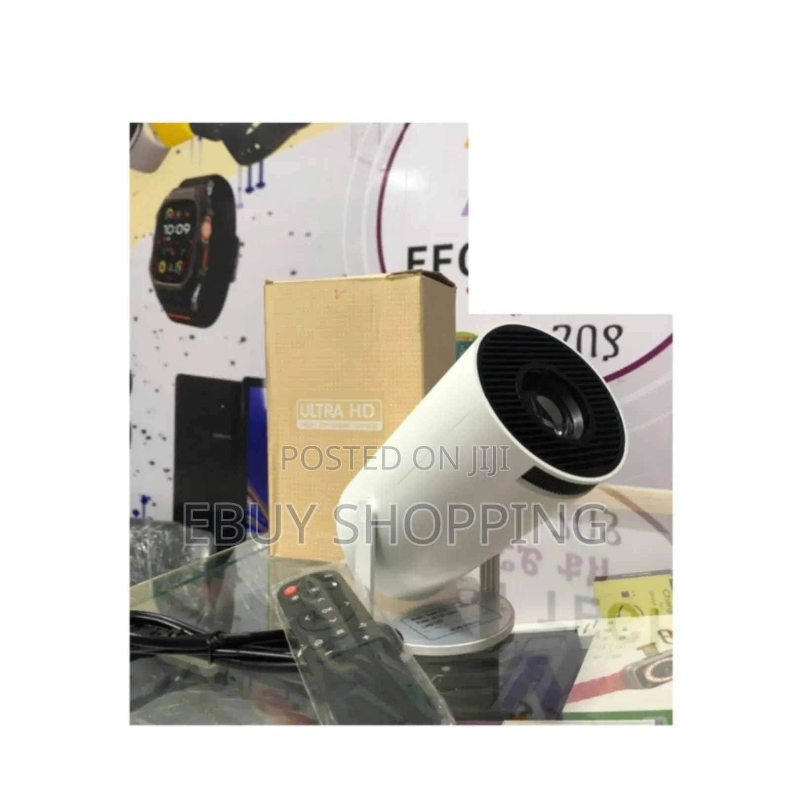 *Portable Movie Projector–Supports Smartphone Pc Mirroring