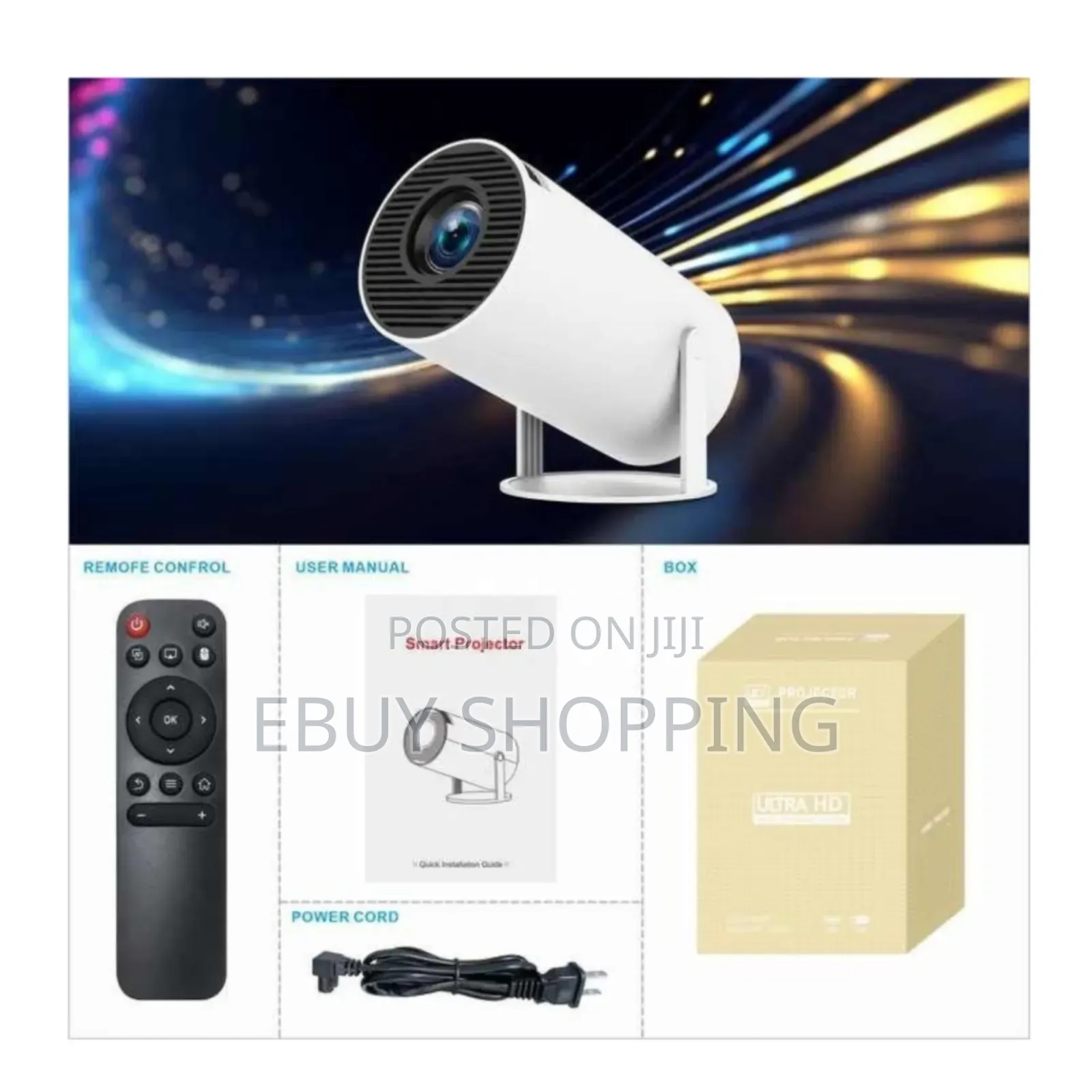 Full Hd Smart Projector – Built-in Speaker,