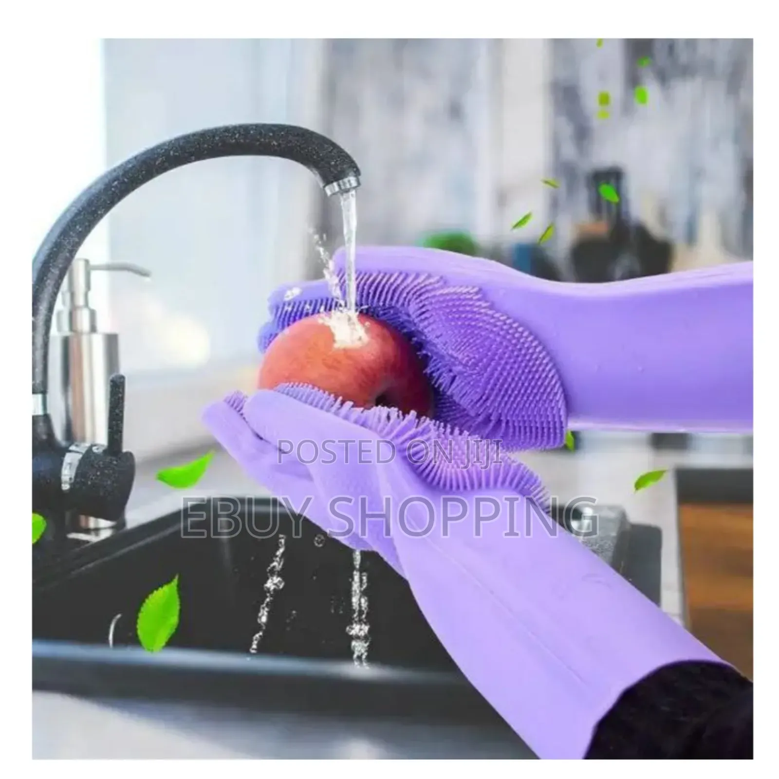 እጅዎ በሳሙና እና በውሀ ብዛት እንዳይጎዳ.2pcs Silicone Dish Washing Glove