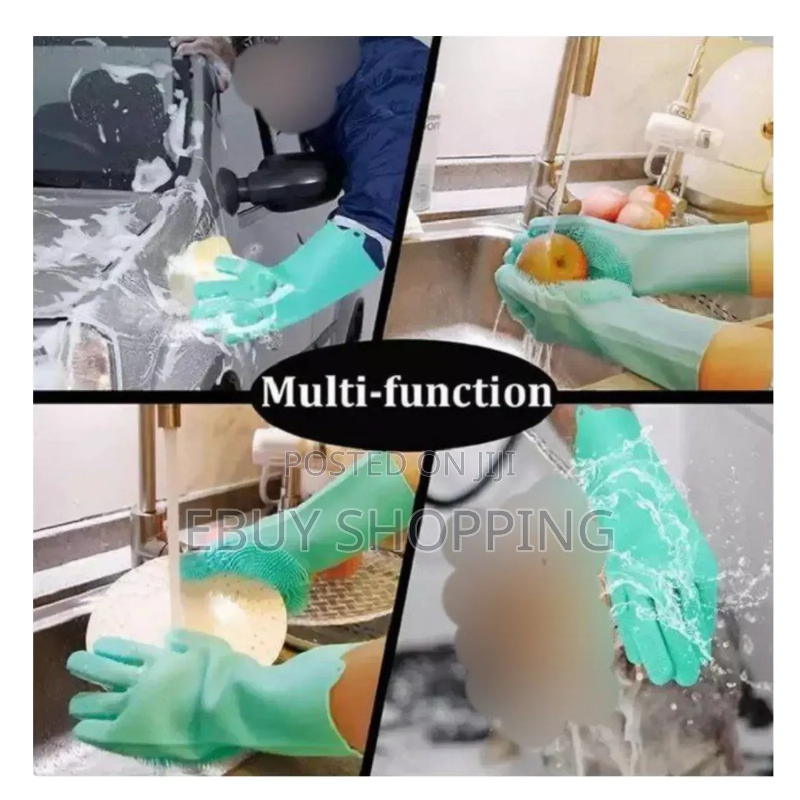 እጅዎ በሳሙና እና በውሀ ብዛት እንዳይጎዳ.2pcs Silicone Dish Washing Glove