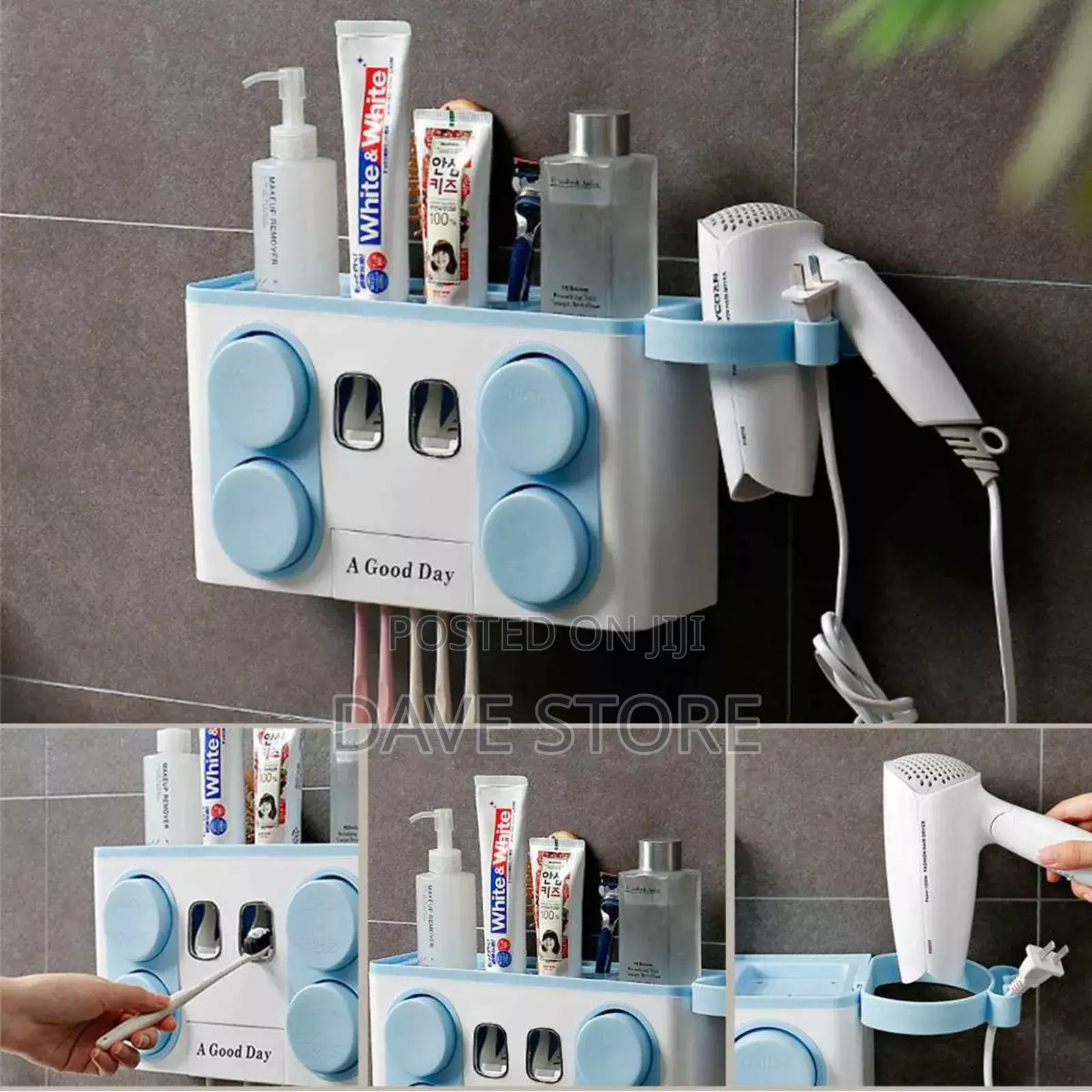Multi-Function Toothbrush Holder