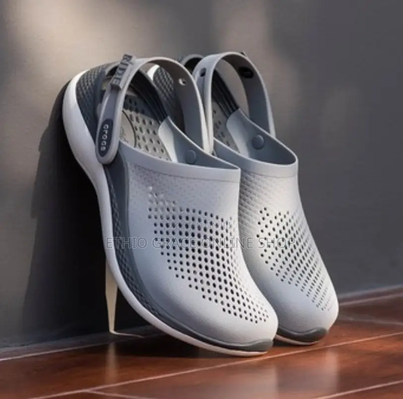 Gray Crocs for All Comfort