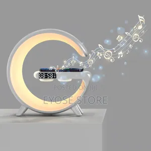 G-Shape Lamp With Wireless Charger and Bluetooth Speaker