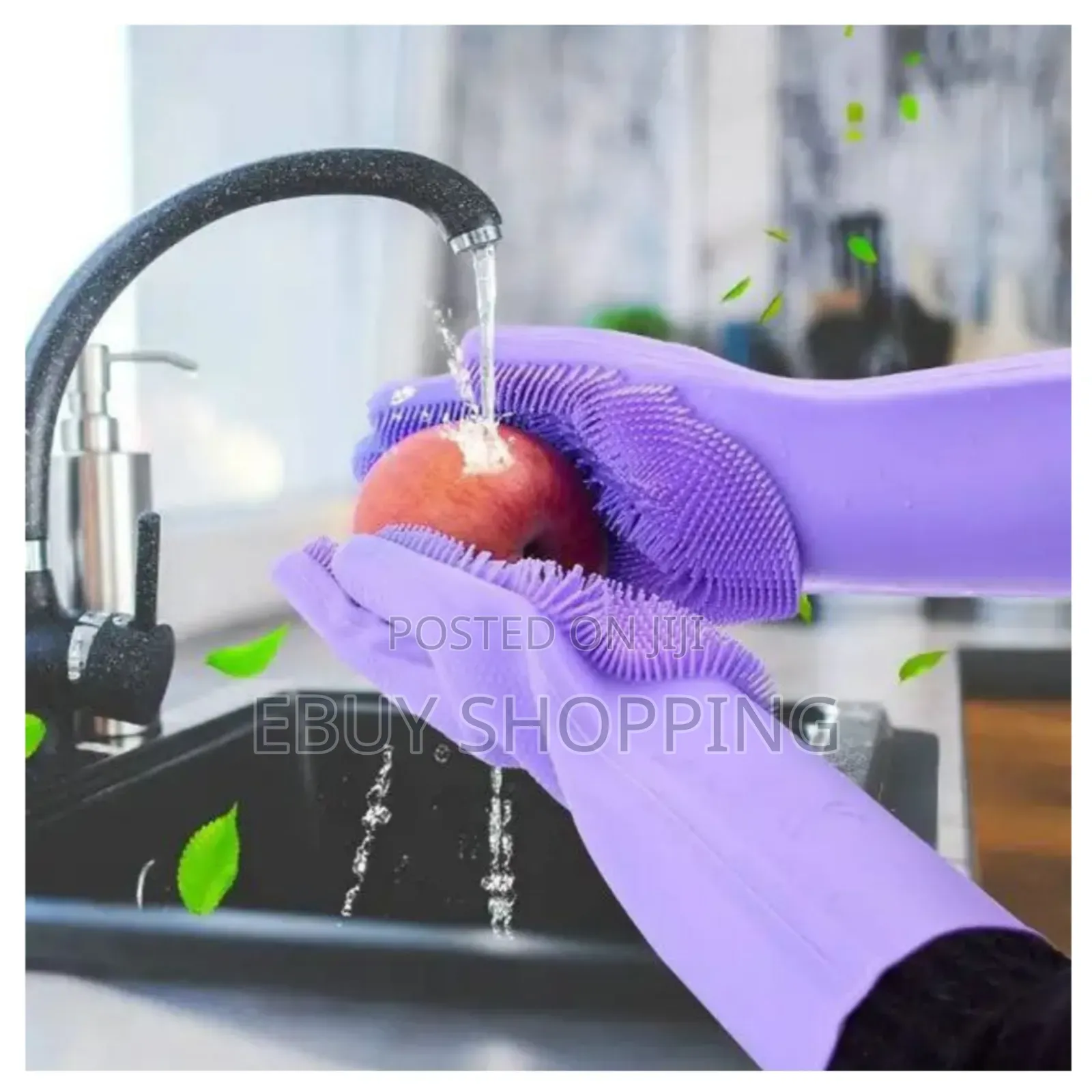 Aqq ሙቀት መቋቋም የሚችል 2pcs Silicone Dish Washing Glove