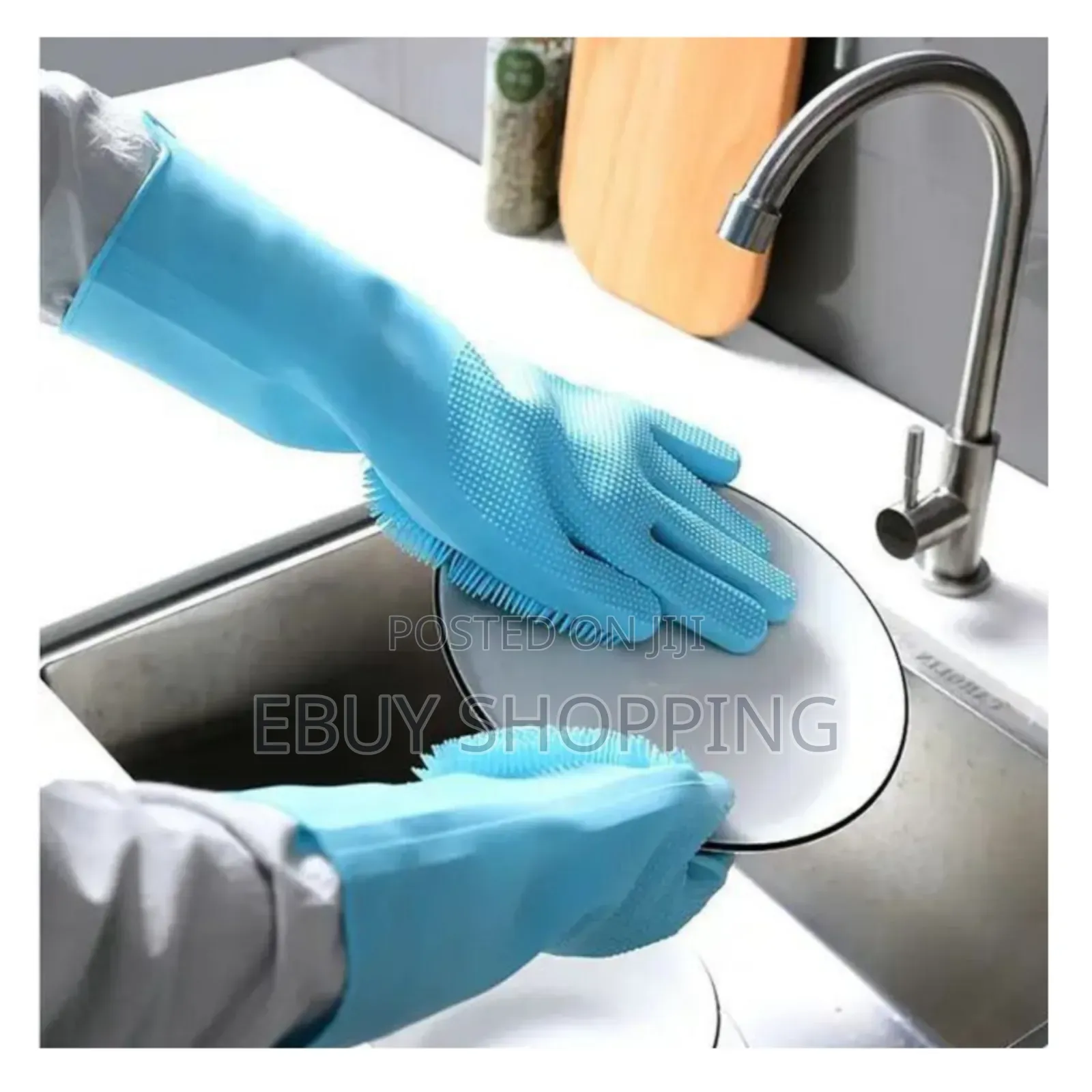 Aqq ሙቀት መቋቋም የሚችል 2pcs Silicone Dish Washing Glove