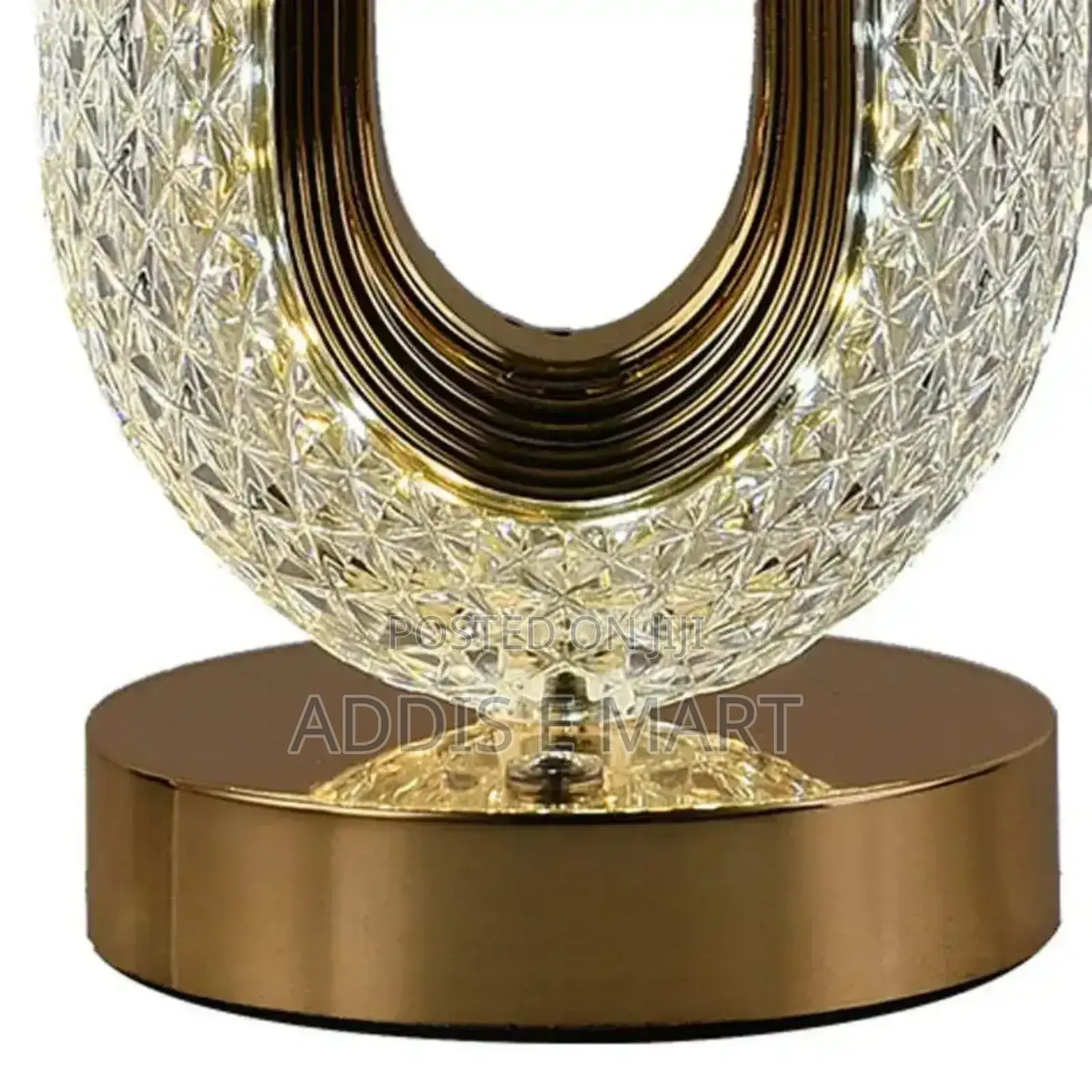 USB Charging LED Crystal Table Lamp