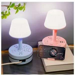 Photo - Space-Saving All-in-One Lamp Charging Station for Your Desk