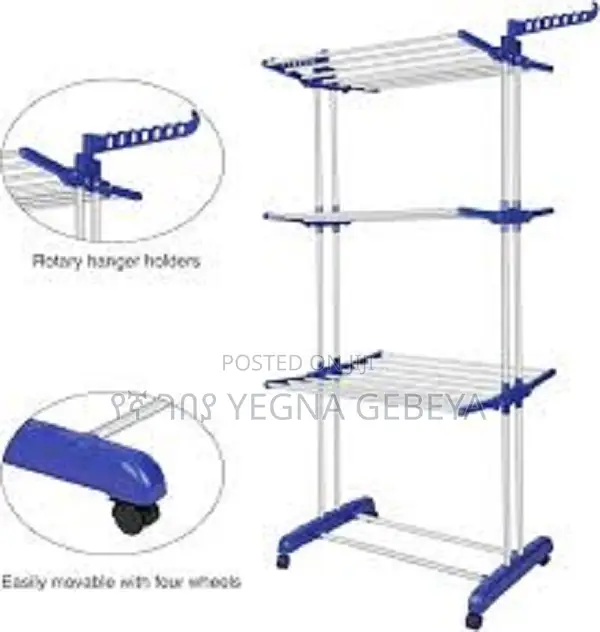 3 Layers Clothes Drying Rack Clothes Hanger