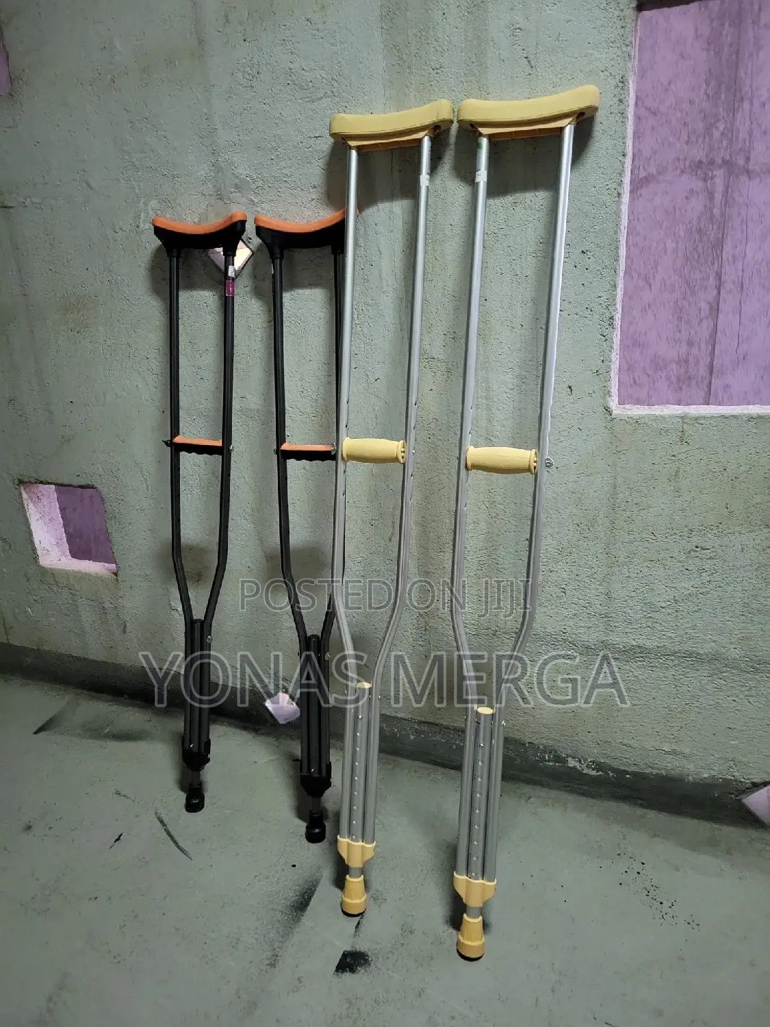 ክራንች×Crutches~Rubber Tip:Provides Traction Prevents Slipping