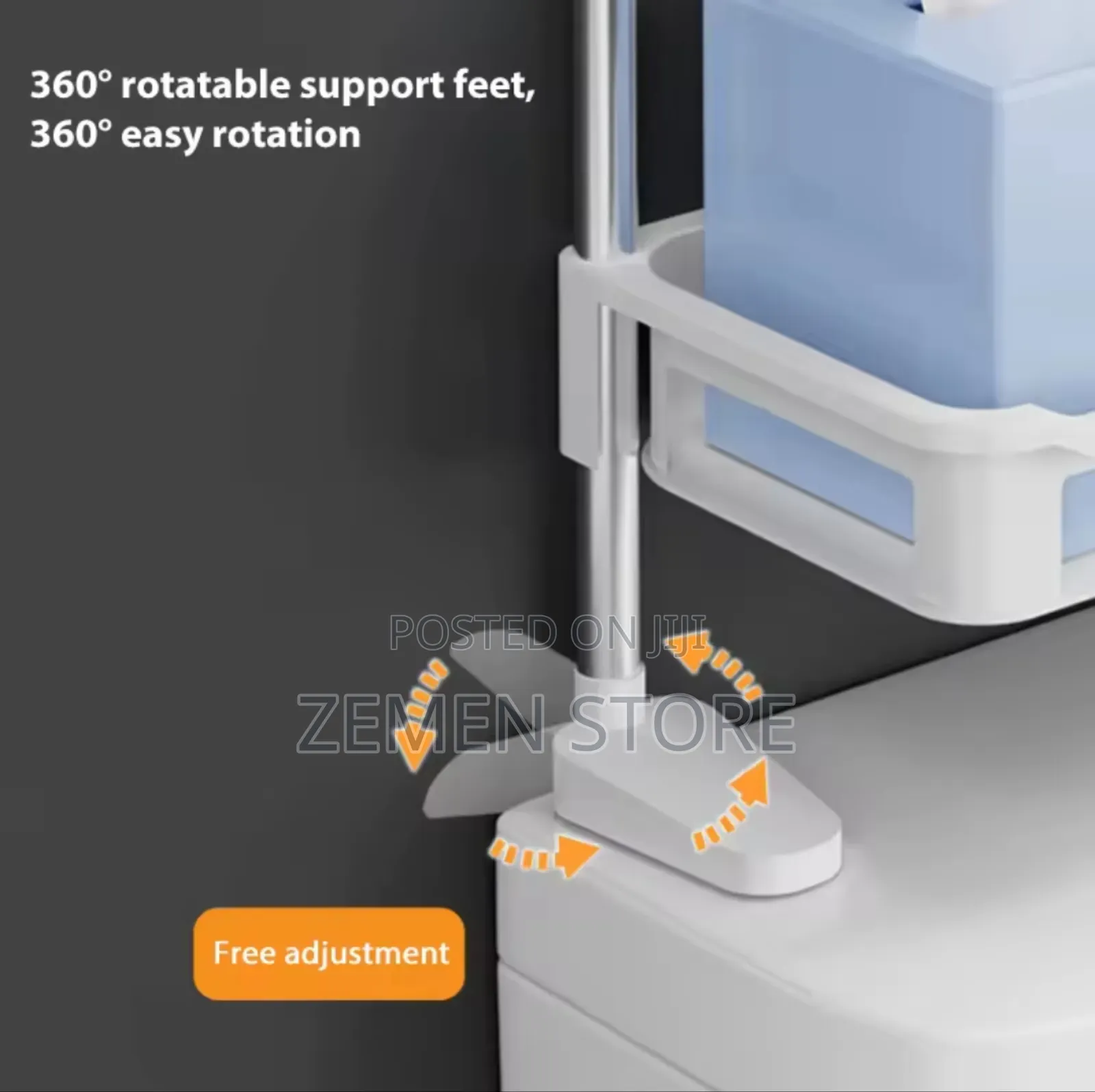 3-Tier Over-Toilet Storage Rack – Space-Saving Waterproof