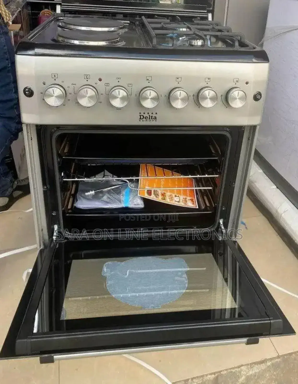 Delta 4x4 Electric Oven – 2 Burners, Manual Control