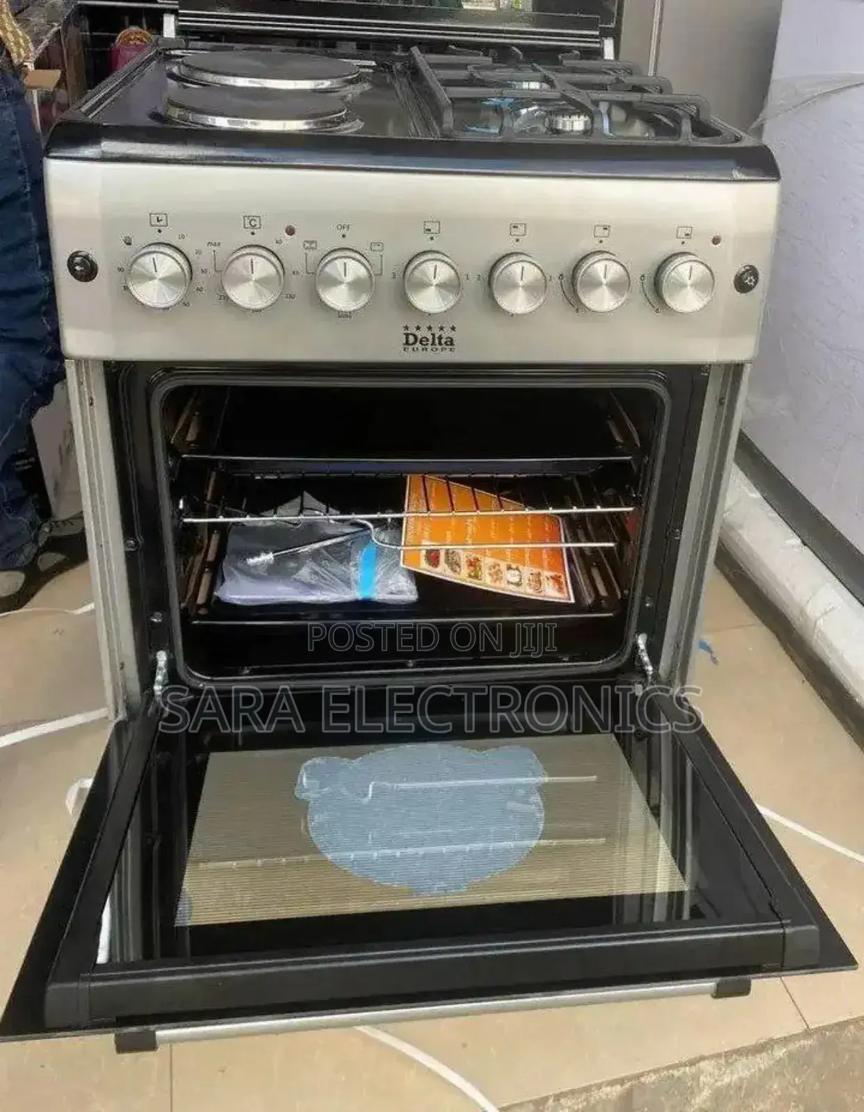 Delta 4x4 Electric Oven – 2 Burners, Manual Control