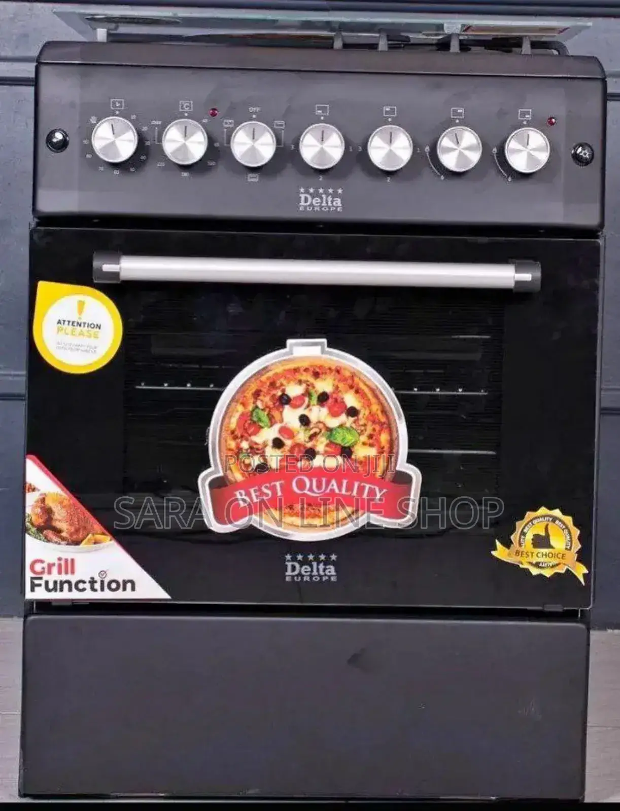 Delta 4x4 Electric Oven – 2 Burners, Manual Control