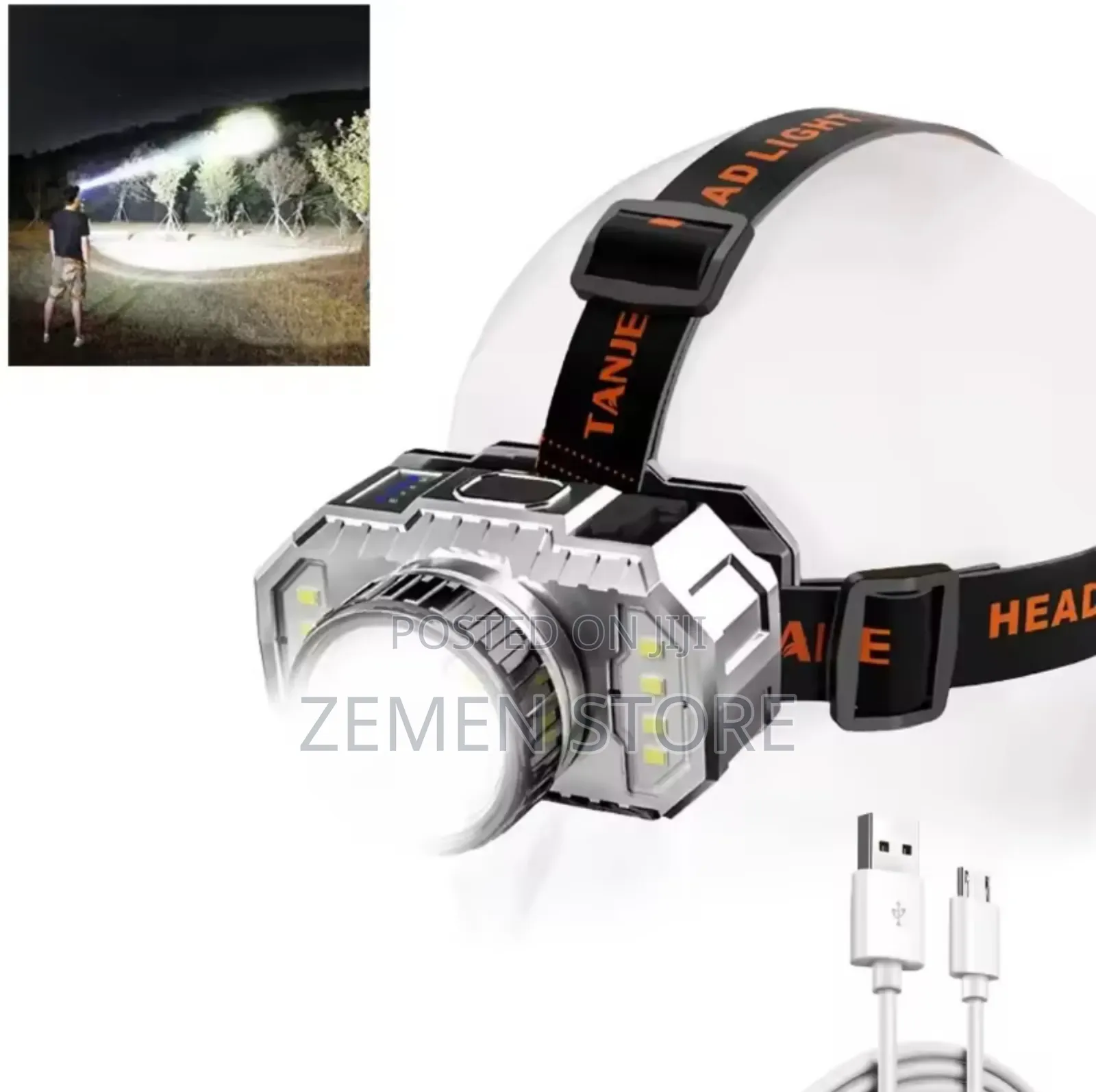 Ultra-bright Rechargeable LED Headlamp – Hands-free Lighting
