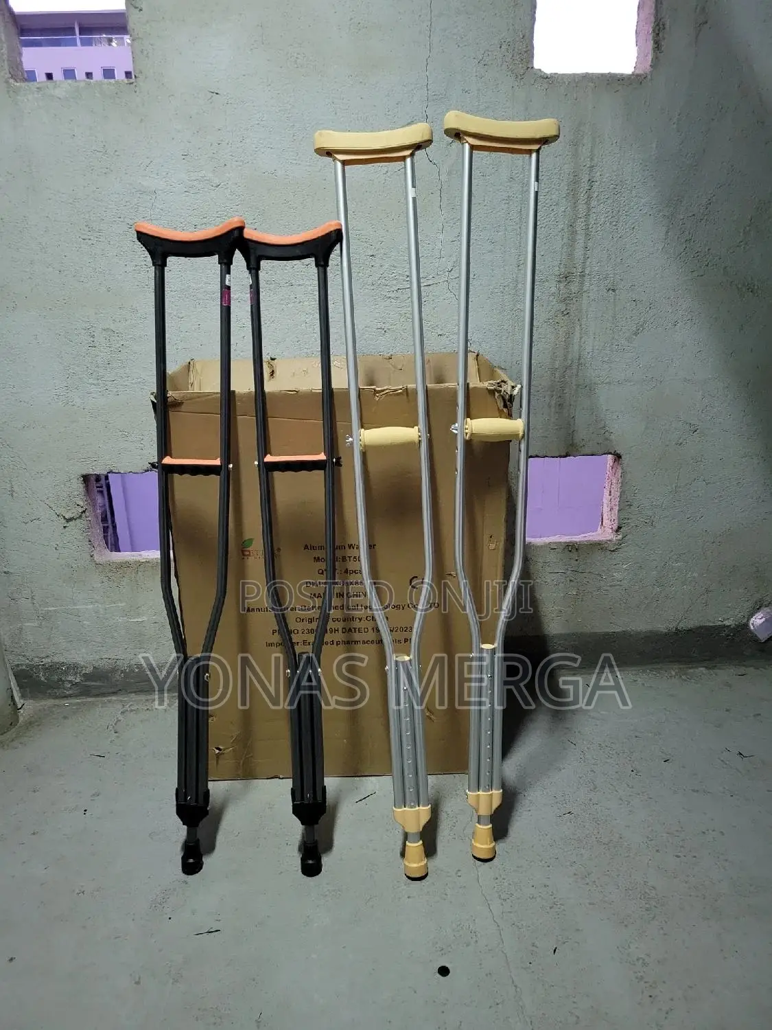 Pair Adjustable Crutches for Adults፬国crutches*፸crutches