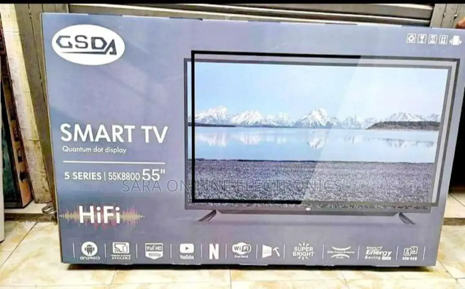 GSDA 55" Smart TV – 2024 Model, Picture, Full HD