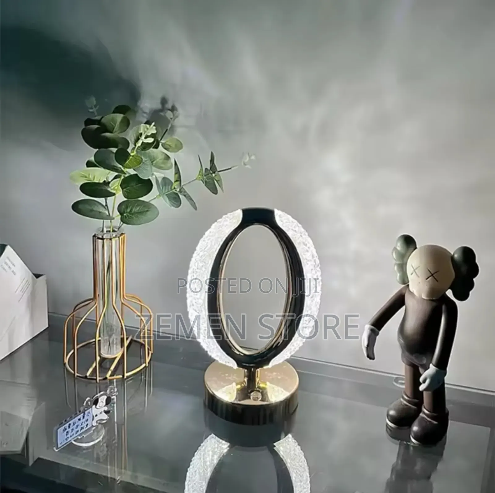 Crystal Table Lamp – Elegant, Rechargeable Color-Changing