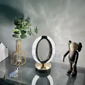 Crystal Table Lamp – Elegant, Rechargeable Color-Changing