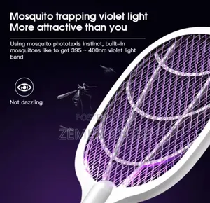 2-in-1mosquito Killer Swatter – Rechargeable Bug Zapper