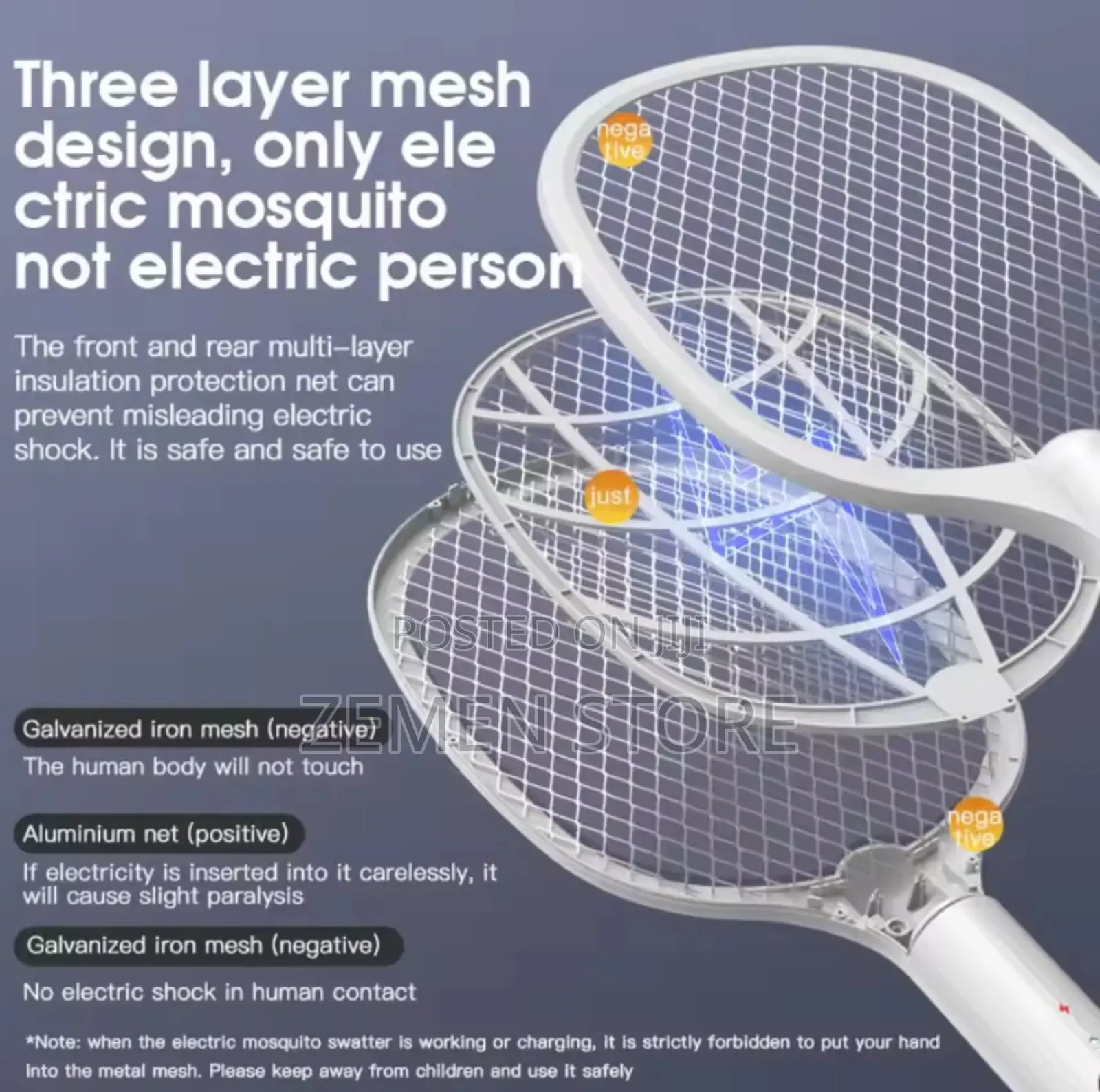 2-in-1mosquito Killer Swatter – Rechargeable Bug Zapper