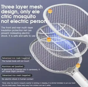 2-in-1mosquito Killer Swatter – Rechargeable Bug Zapper