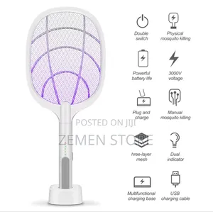 2-in-1mosquito Killer Swatter – Rechargeable Bug Zapper