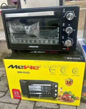 Mewe Mini Oven – 25L, 1400W, Energy Saving, Timer