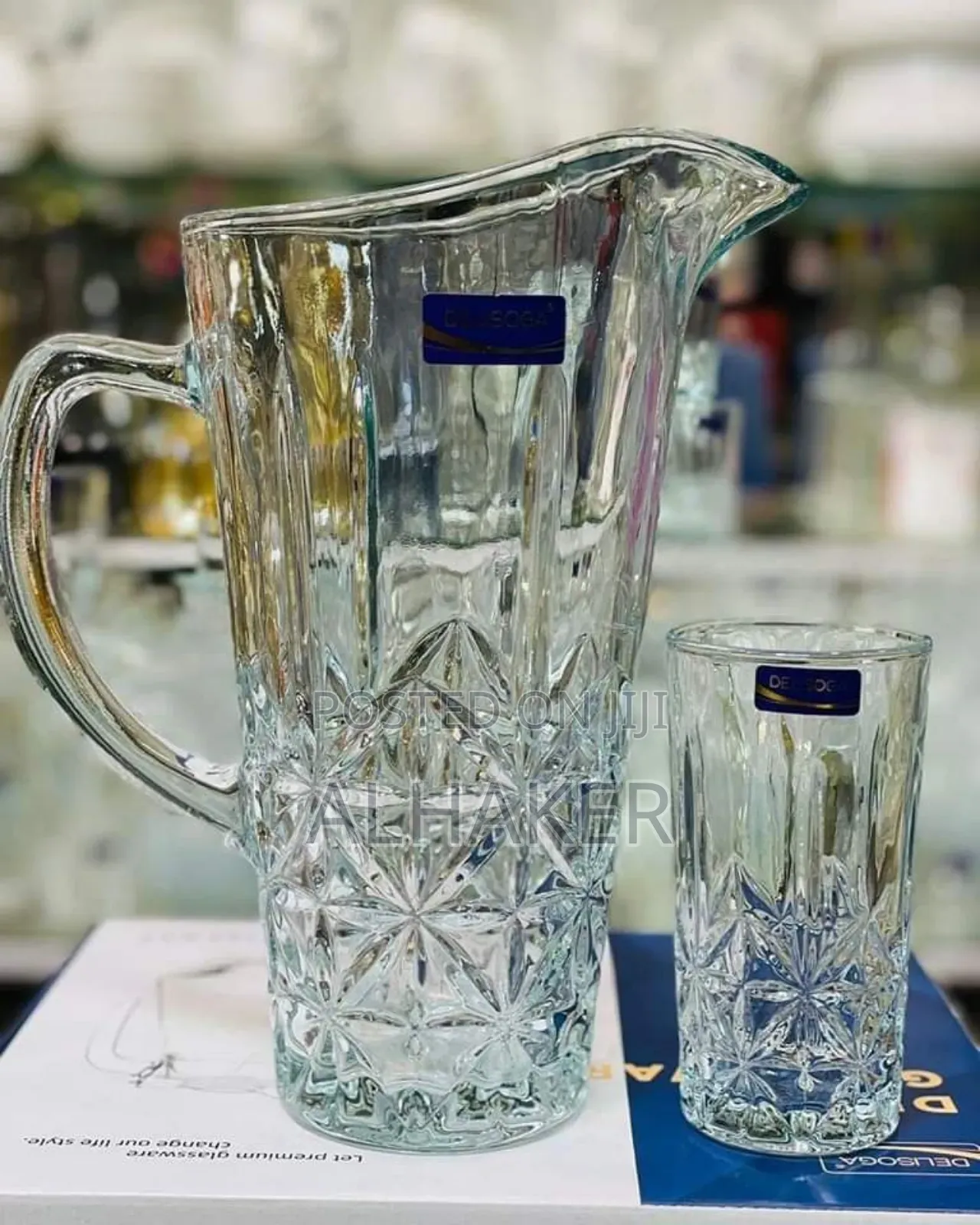 Glass Jug With Glasses