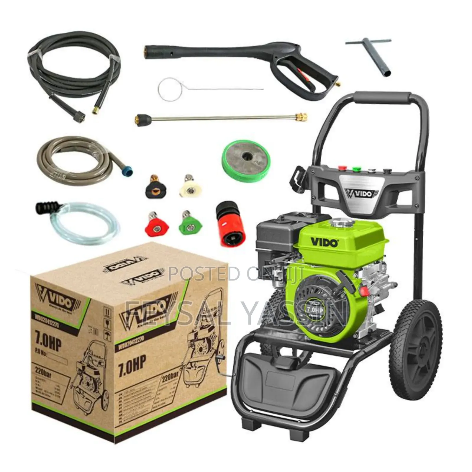 Vido Gasoline High Pressure Washer 7.0hp/220bar