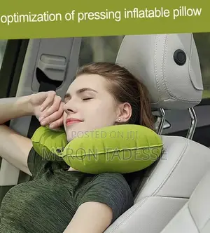 Photo - በየቦታው እንቅልፍ ለሚጥለው ወዳጃቹ ይህን የሚነፋ የአንገት ትራስ Neck Pillow