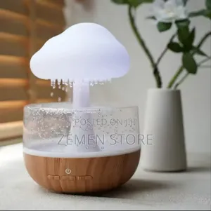Photo - Cloud Rain Humidifier – Relaxing Rain Sound LED Light