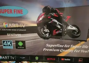 Super Fine 55" Smart TV – Ultra HD , Android 12