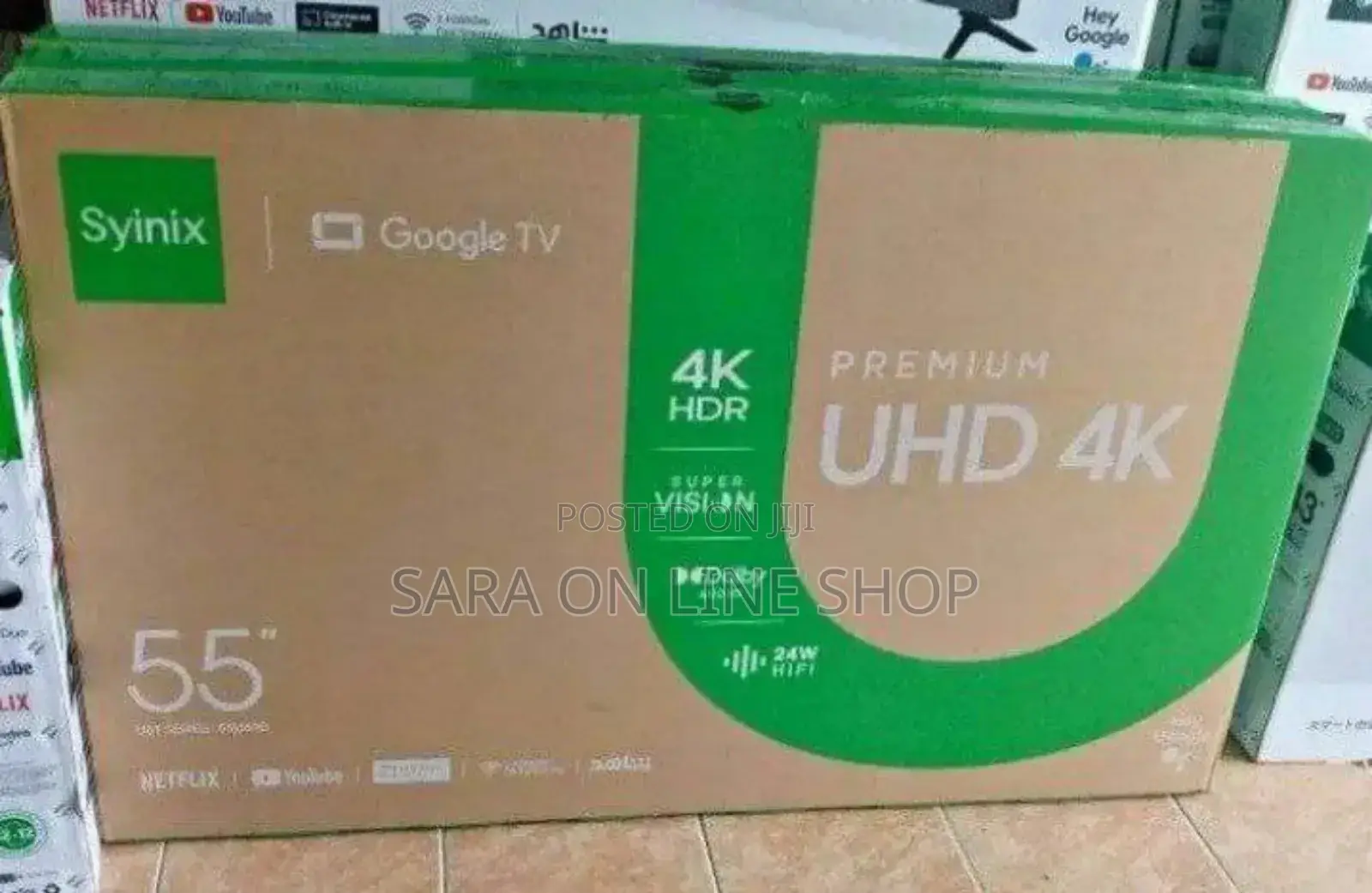 Syinix 55" Smart TV – Ultra HD, Android 13, Hi-Fi Sound