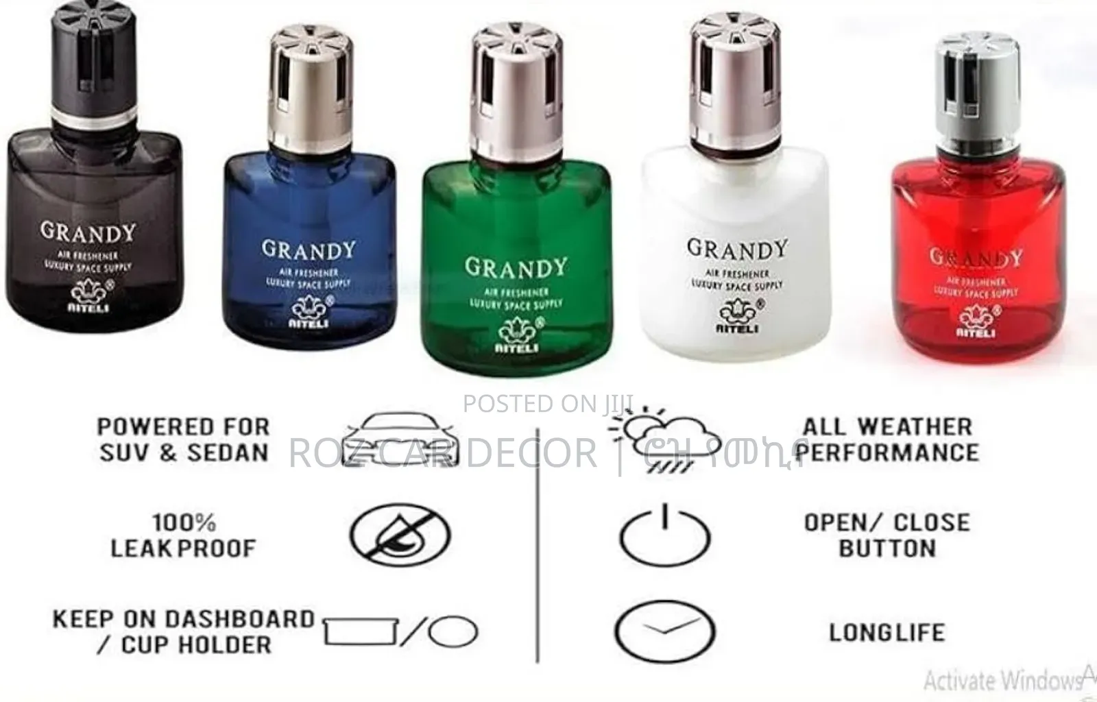 Grandy Car Perfume | ግራንዲ የመኪና ሽታ ዳሽቦርድ ላይ ተቀማጭ