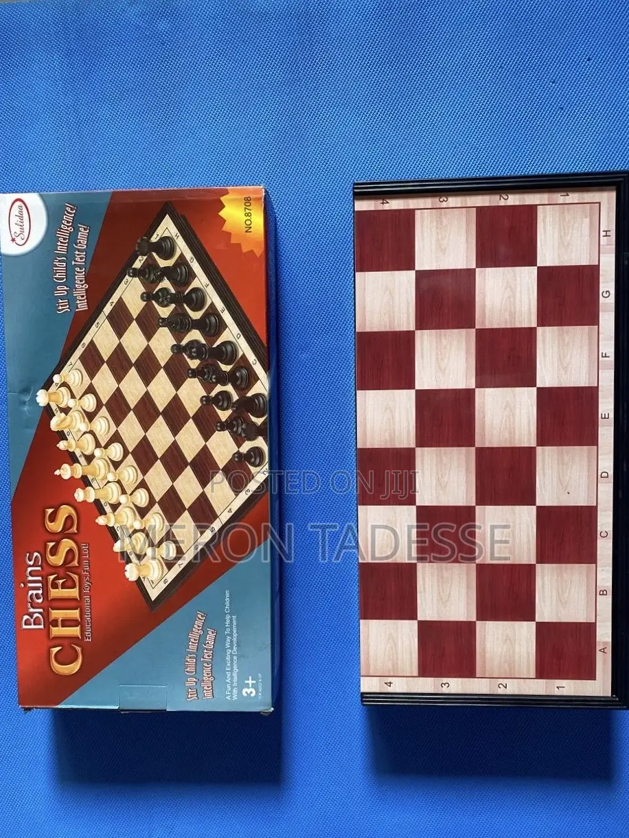 Magnetic Chessboard ማግኔቲክ ቼዝቦርድ •ታጣፊ •ለልጅ ለአዋቂ