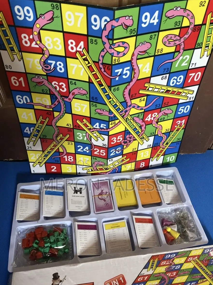 ሞኖፓሊና ስኔክ Monopoly/Snakes Ladders