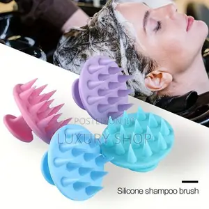Wet and Dry Silicon Hair Scalp Massager Shampoo Brush