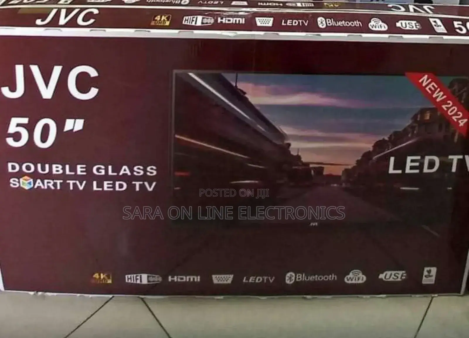 JVC 50" Smart LED TV – UHD, Android 14, 2024 Model