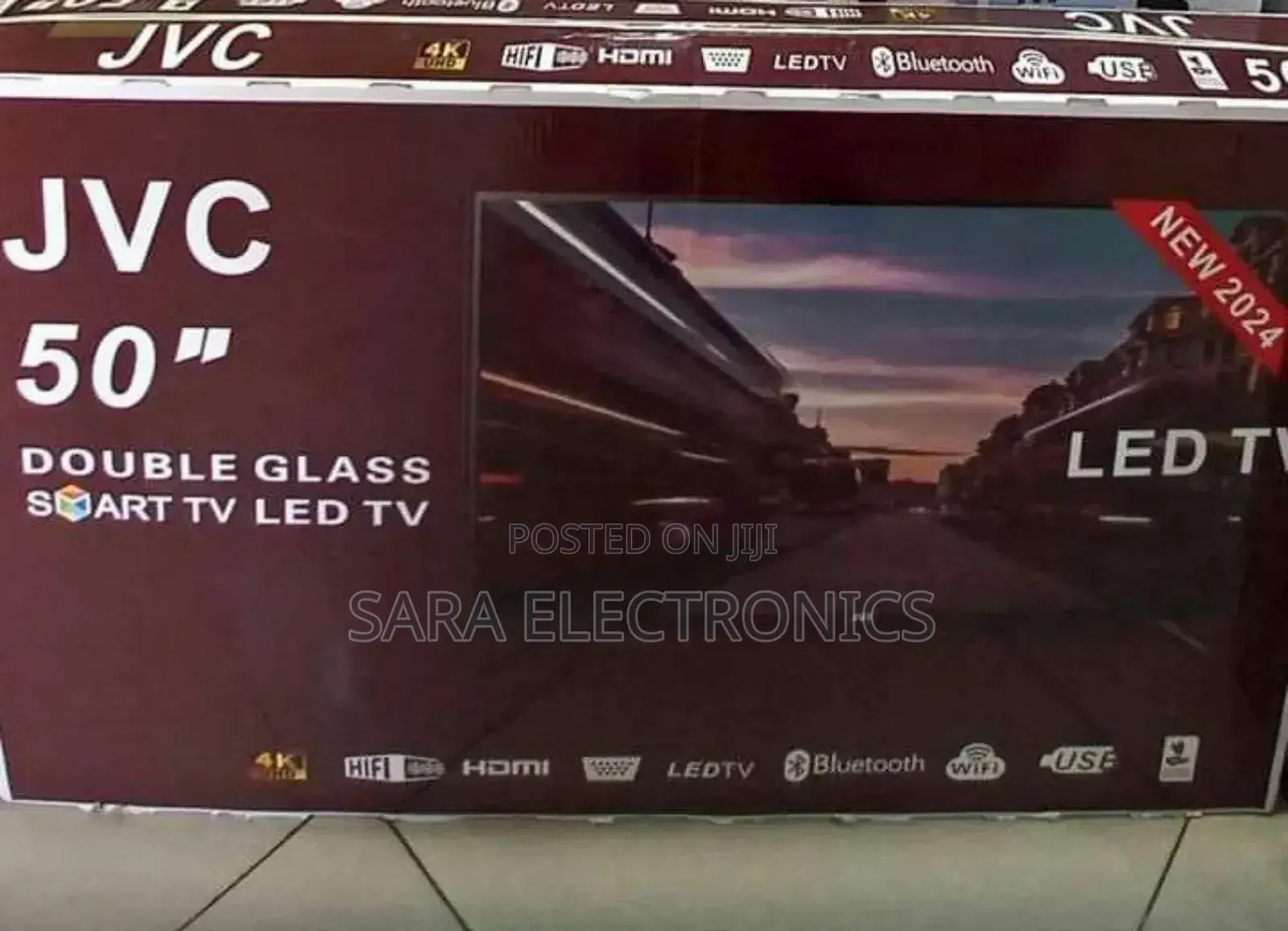 JVC 50" Smart LED TV – UHD, Android 14, 2024 Model