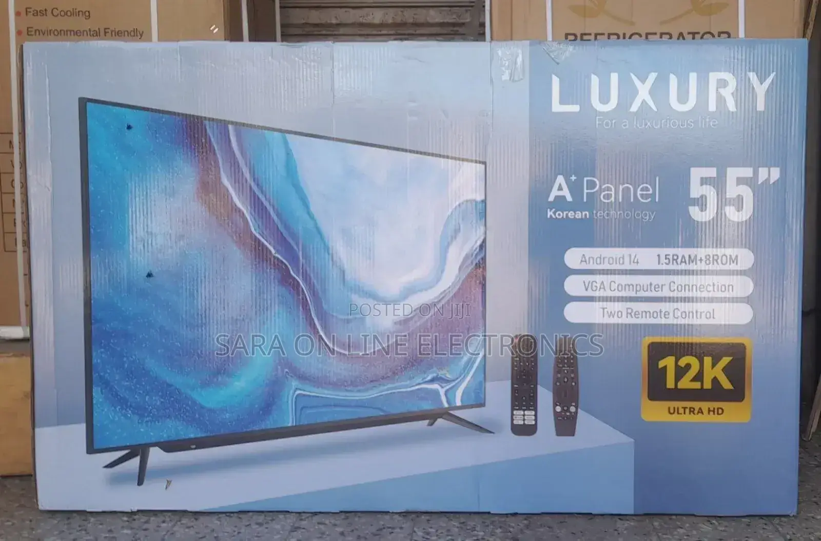 Luxury 55" Smart Android TV – UHD, Android 14, 2024 Model