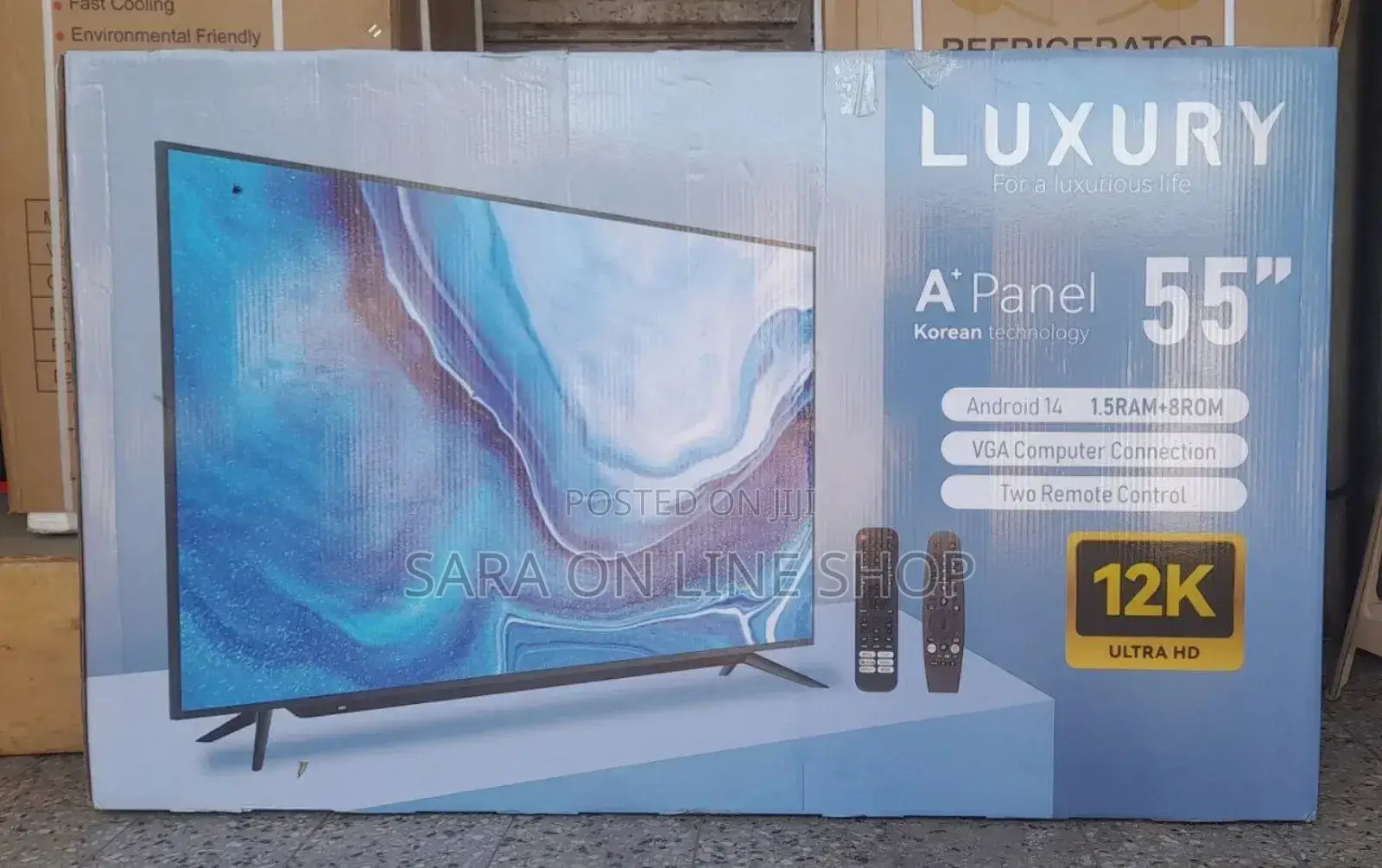 Luxury 55" Smart Android TV – UHD, Android 14, 2024 Model