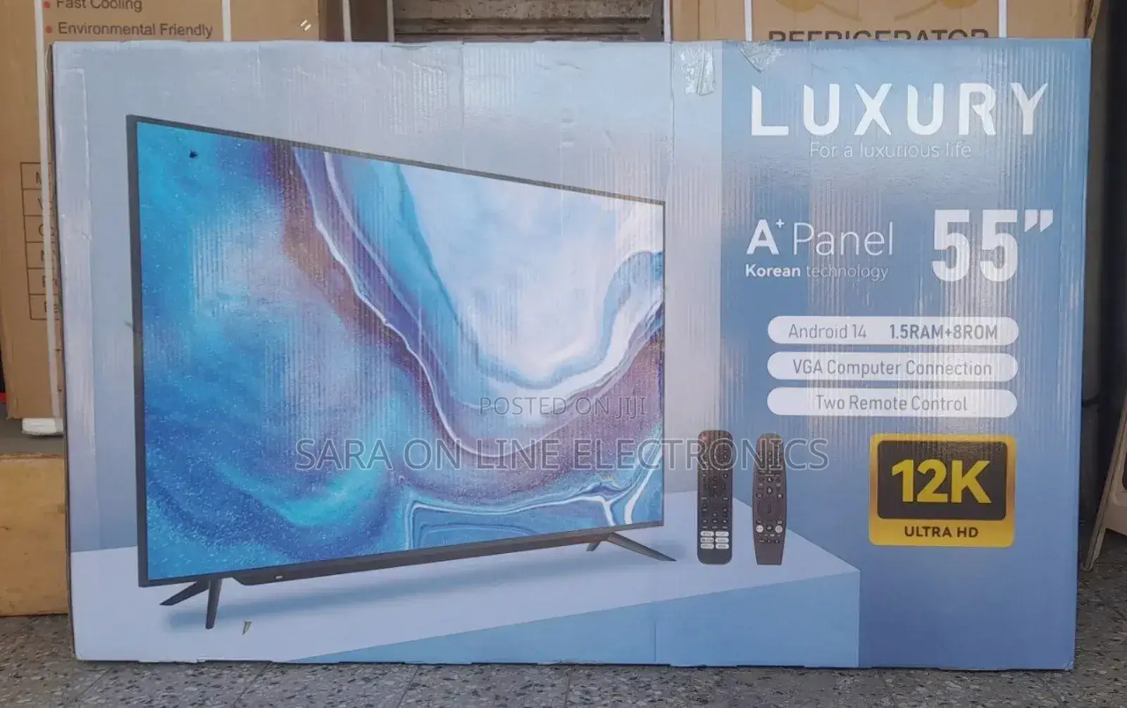 Luxury 55" Smart Android TV – UHD, Android 14, 2024 Model