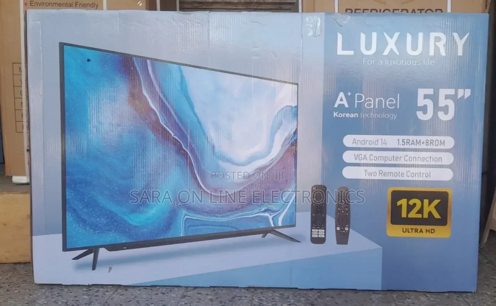 Luxury 55" Smart Android TV – UHD, Android 14, 2024 Model