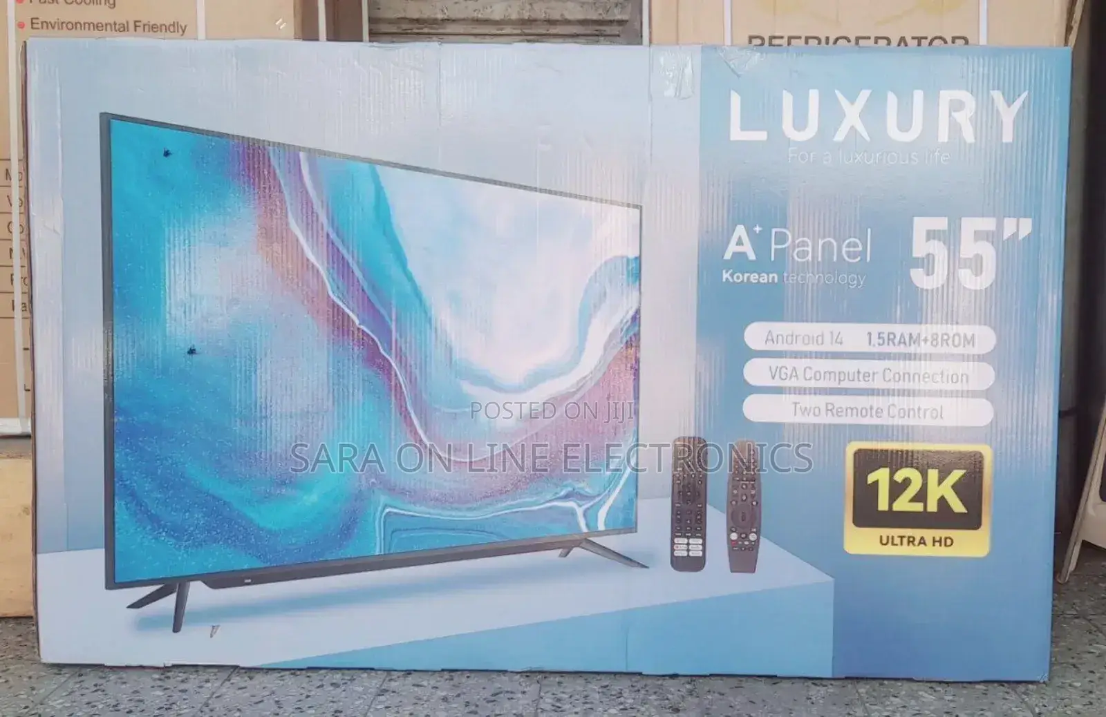 Luxury 55" Smart Android TV – UHD, Android 14, 2024 Model