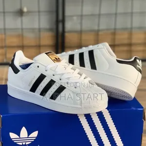 Photo - Adidas Superstar Black Strips High Quality Shoed for You