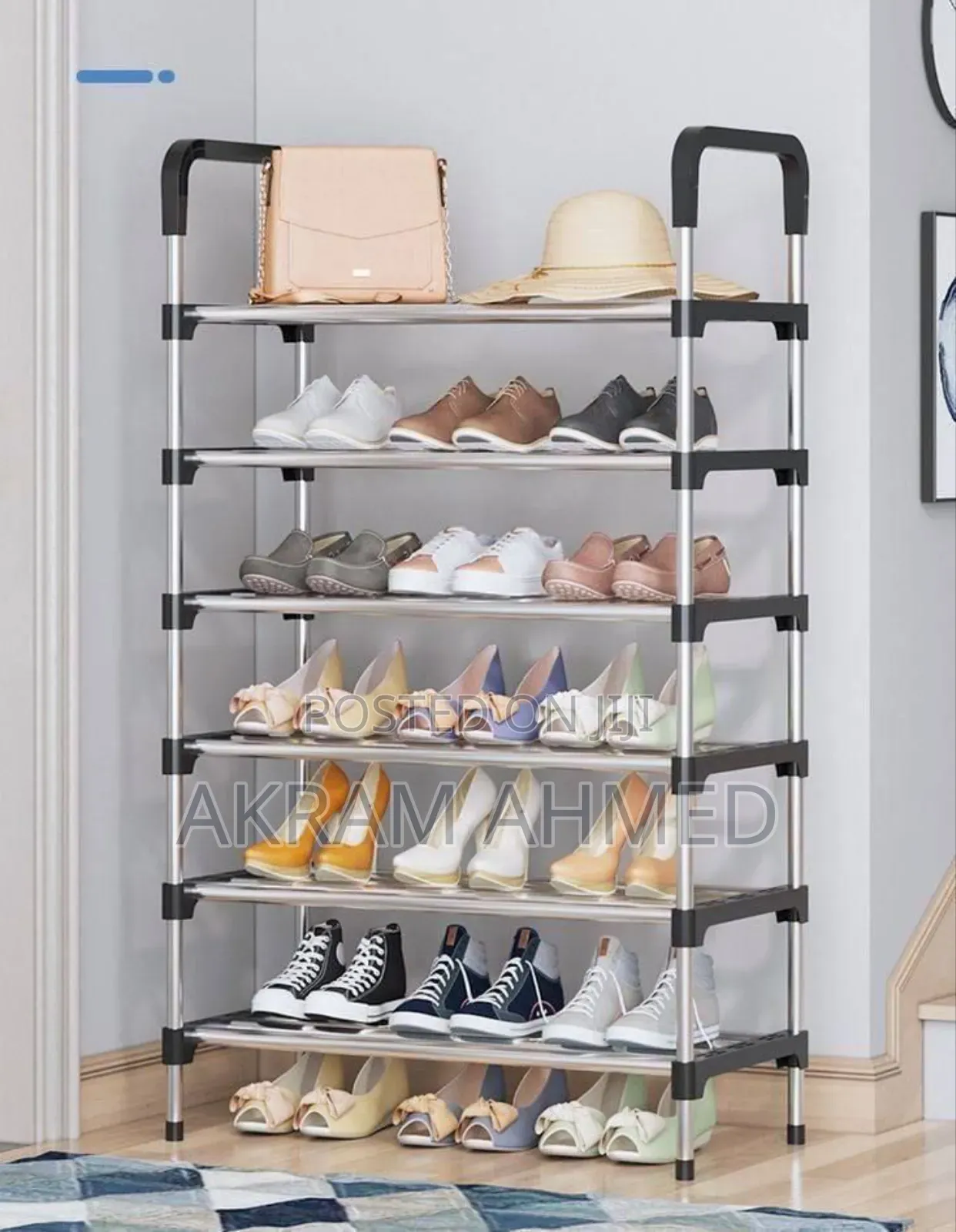 Stainless Steel Shoes Rack 6 Layers